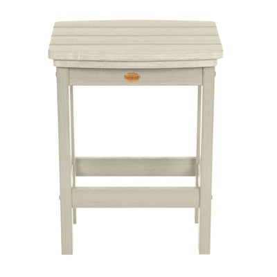 Front view of Lehigh counter height stool in Whitewash
