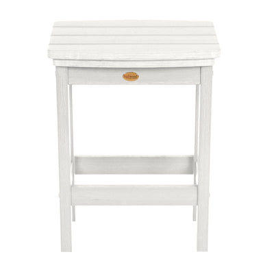Front view of Lehigh counter height stool in White