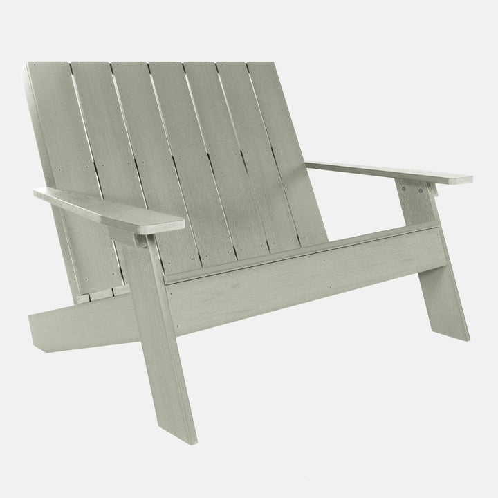 Italica Modern bench in Eucalyptus green