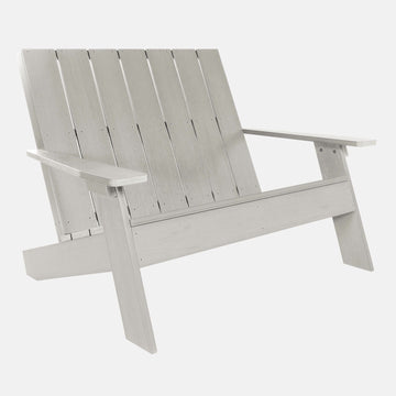 Italica Modern bench in Harbor Gray