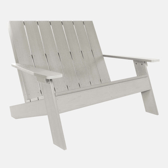 Italica Modern bench in Harbor Gray