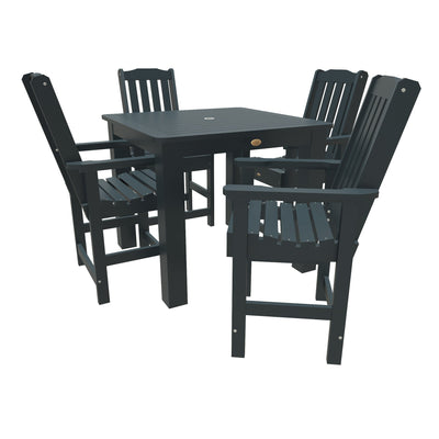 Lehigh 5pc Square Dining Set 42in x 42in - Counter Height Dining Highwood USA Federal Blue 