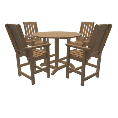 Lehigh 5pc 48in Round Dining Set - Counter Height Dining Highwood USA Toffee 