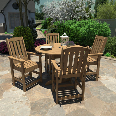 Lehigh 5pc 48in Round Dining Set - Counter Height Dining Highwood USA 
