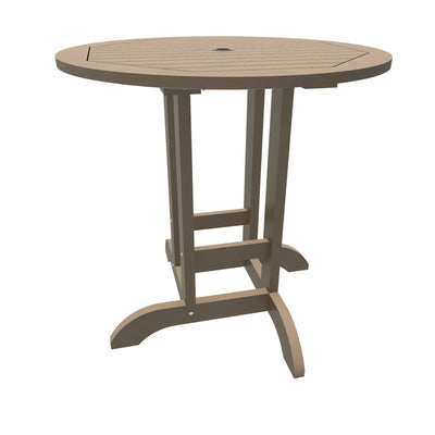 Round 36in Diameter Dining Table - Counter Height Dining Highwood USA Woodland Brown 