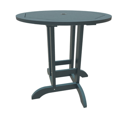 Round 36in Diameter Dining Table - Counter Height Dining Highwood USA Nantucket Blue 