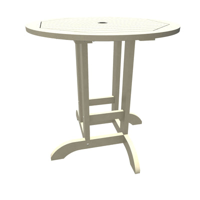 Round 36in Diameter Dining Table - Counter Height Dining Highwood USA Whitewash 