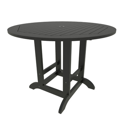 Round 48in Diameter Dining Table - Counter Height Dining Highwood USA Black 