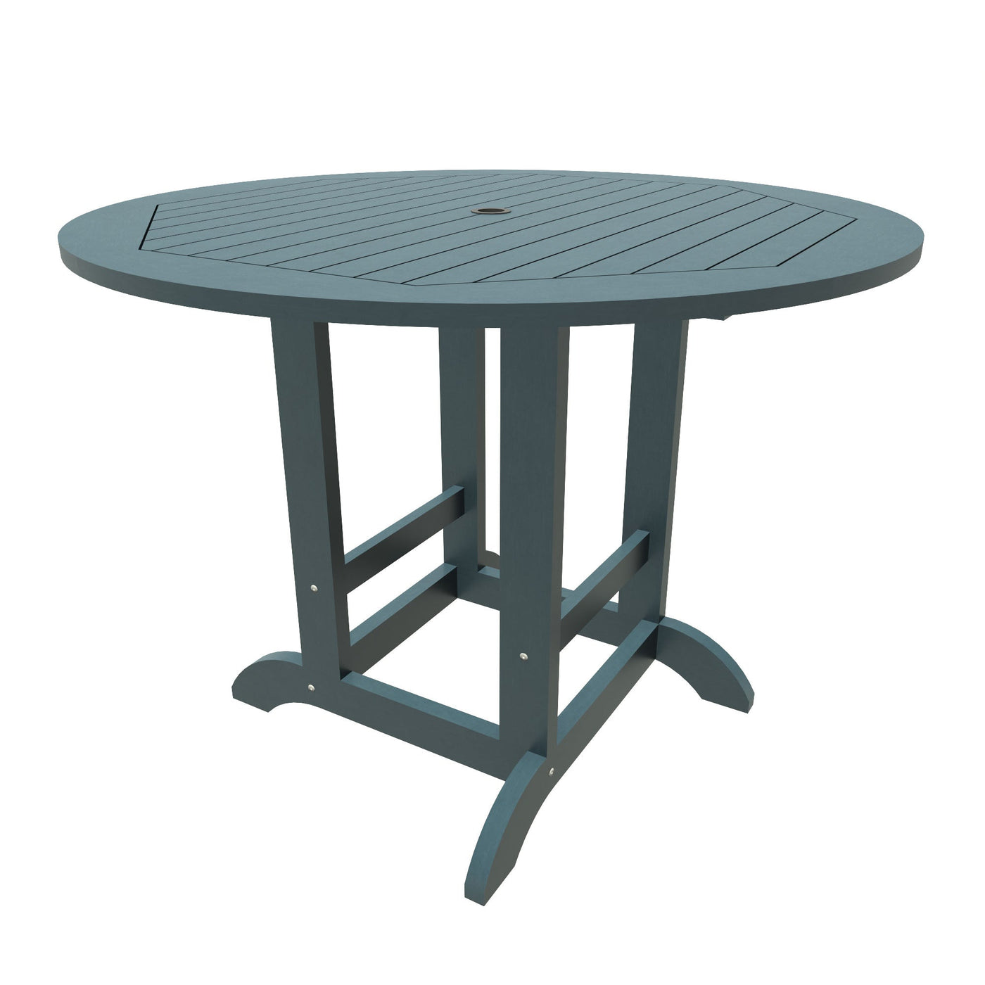 Round 48in Diameter Dining Table - Counter Height Dining Highwood USA Nantucket Blue 