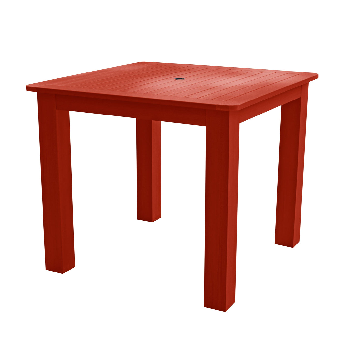 Square 42in x 42in Dining Table - Counter Height Dining Highwood USA Rustic Red 