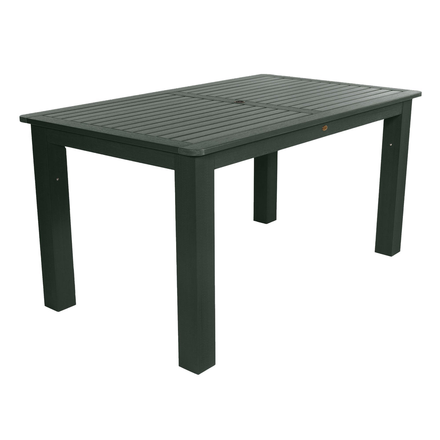 Rectangular 42in x 72in Outdoor Dining Table - Counter Height Dining Highwood USA Charleston Green 