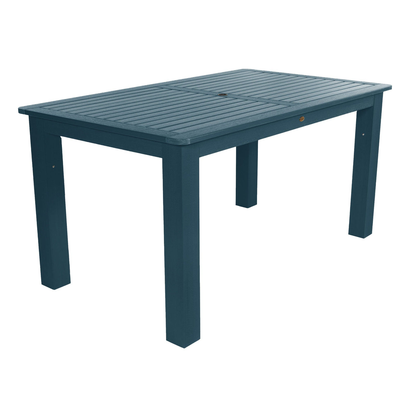 Rectangular 42in x 72in Outdoor Dining Table - Counter Height Dining Highwood USA Nantucket Blue 