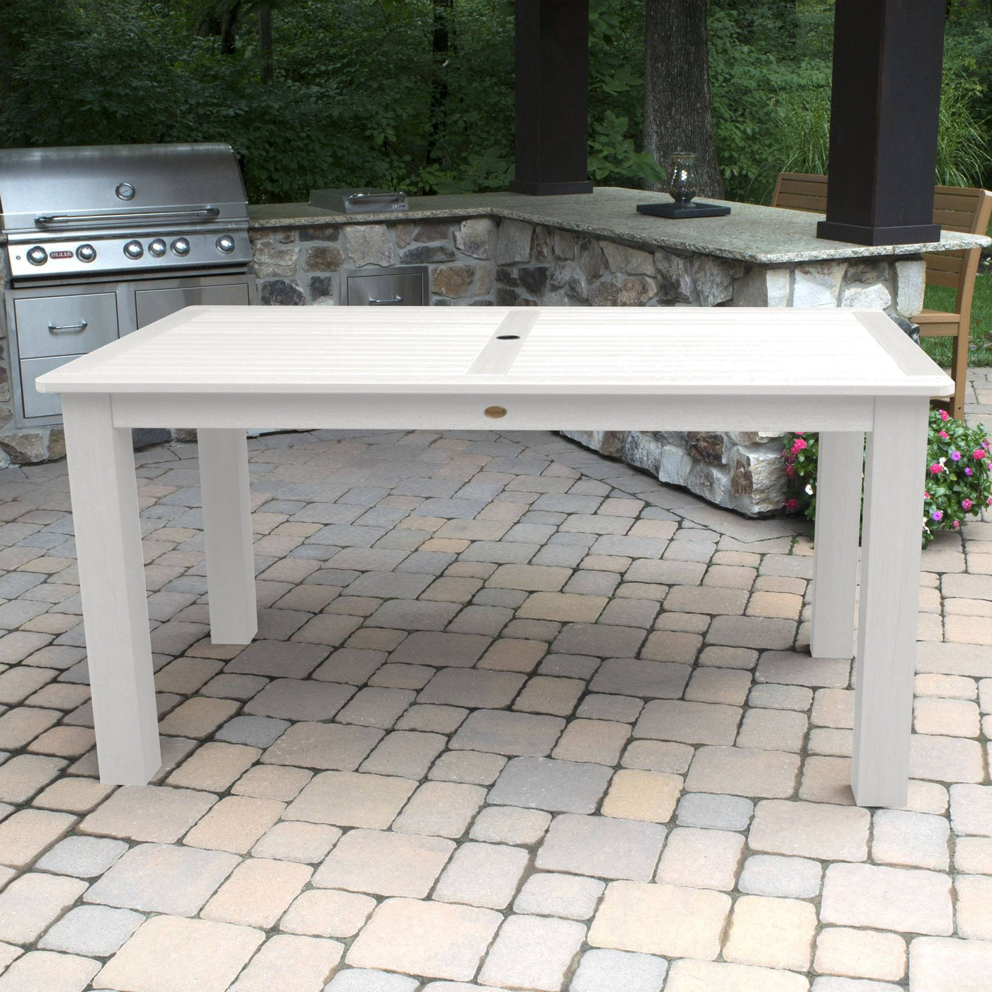 Rectangular 42in x 72in Outdoor Dining Table - Counter Height Dining Highwood USA 