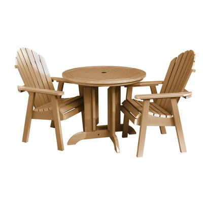 Hamilton 3pc 36in Round Dining Set - Dining Height Dining Highwood USA Toffee 