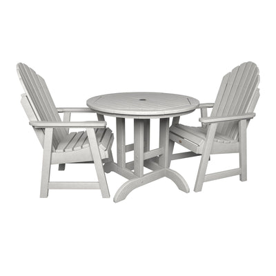 Hamilton 3pc 36in Round Dining Set - Dining Height Dining Highwood USA White 
