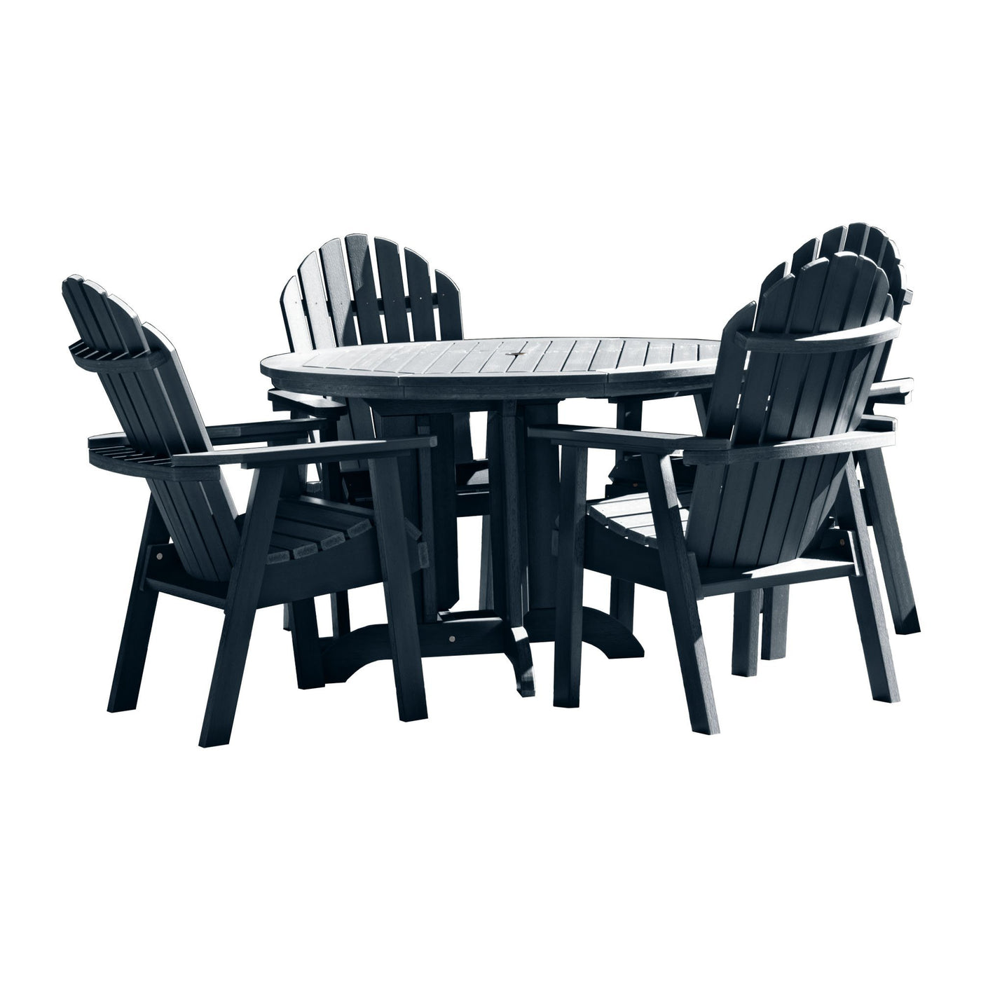 Hamilton 5pc 48in Round Dining Set - Dining Height Dining Highwood USA Federal Blue 