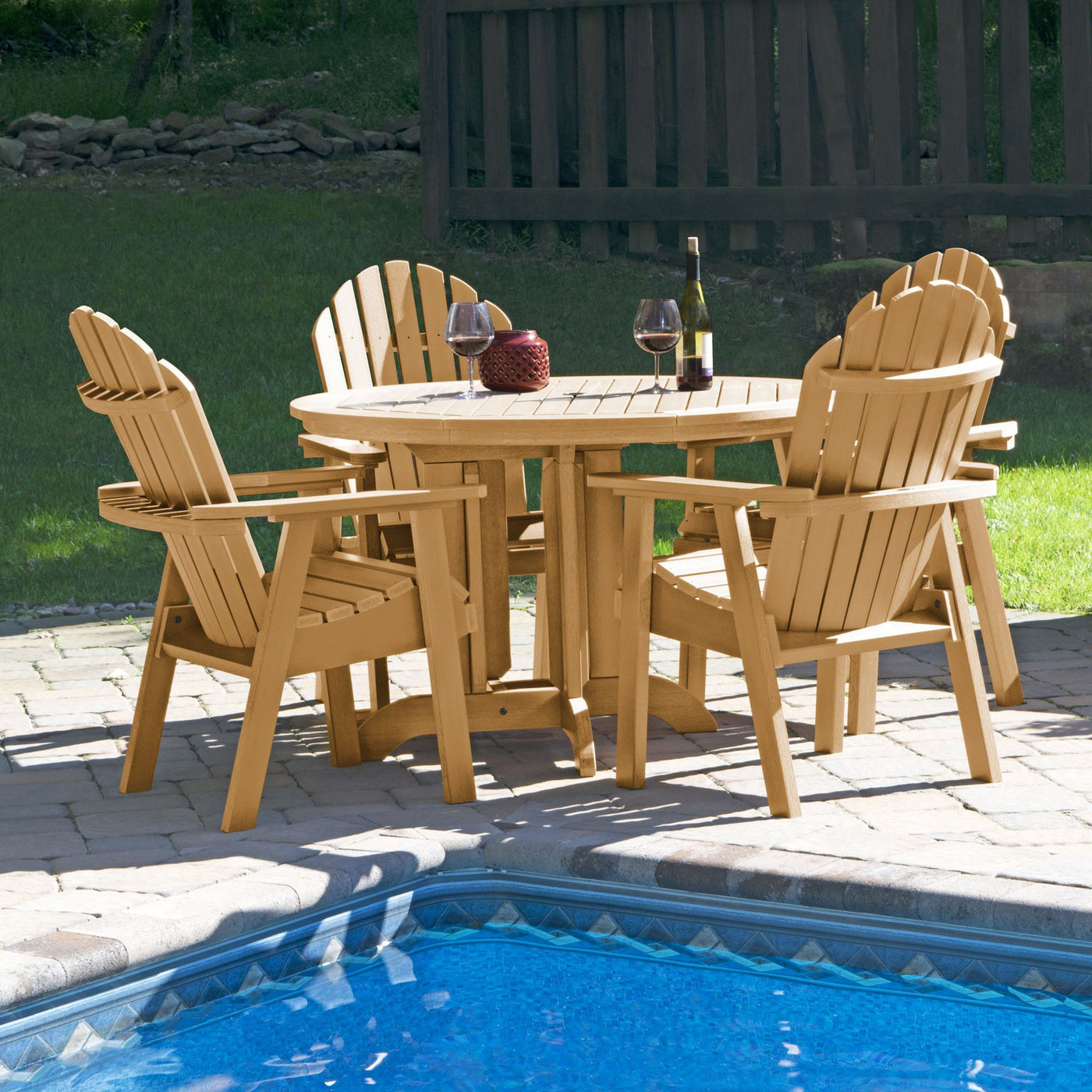 Hamilton 5pc 48in Round Dining Set - Dining Height Dining Highwood USA 
