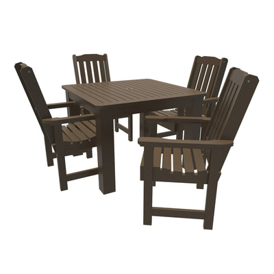 Lehigh 5pc Square Dining Set 42in x 42in - Dining Height Dining Highwood USA Weathered Acorn 