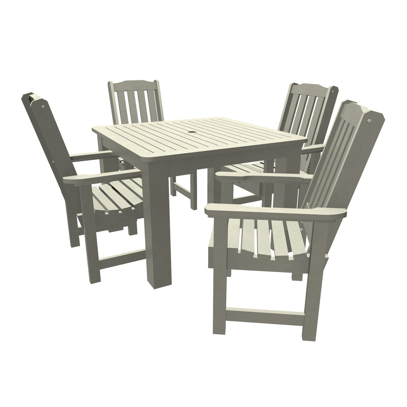 Lehigh 5pc Square Dining Set 42in x 42in - Dining Height Dining Highwood USA Harbor Gray 