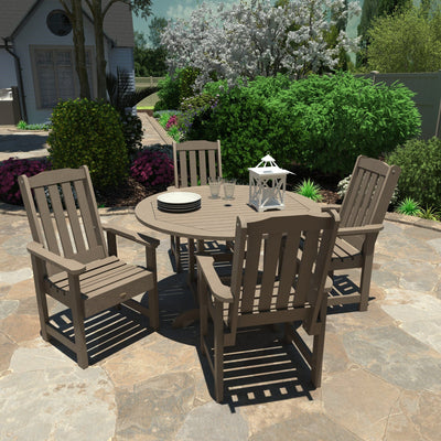 Lehigh 5pc 48in Round Dining Set - Dining Height Dining Highwood USA 