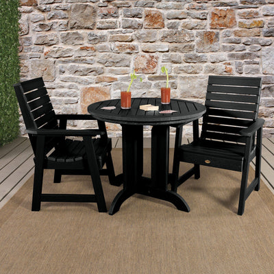 Weatherly 3pc 36in Round Dining Set - Dining Height Dining Highwood USA 