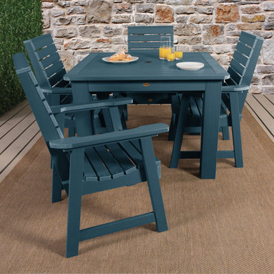 Weatherly 5pc Square Dining Set 42in x 42in - Dining Height Dining Highwood USA 
