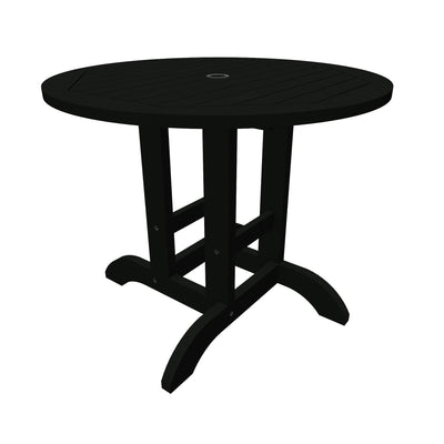 Round 36in Diameter Dining Table - Dining Height Dining Highwood USA Black 