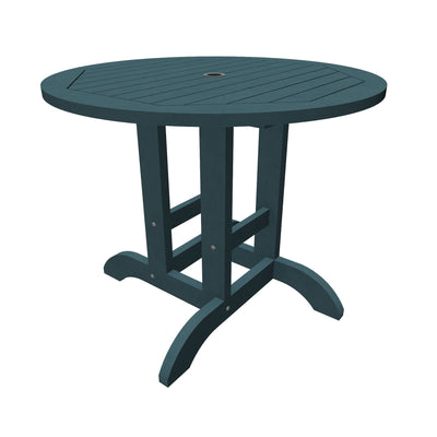 Round 36in Diameter Dining Table - Dining Height Dining Highwood USA Nantucket Blue 