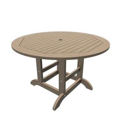 Round 48in Diameter Dining Table - Dining Height Dining Highwood USA Woodland Brown 