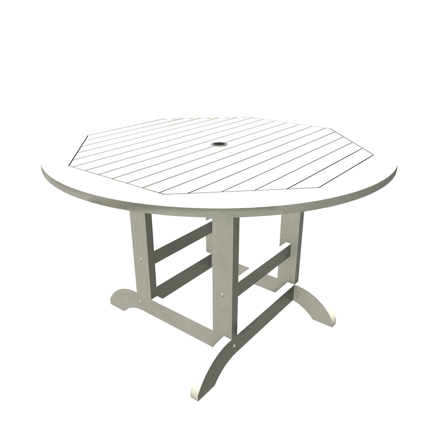 Round 48in Diameter Dining Table - Dining Height Dining Highwood USA White 