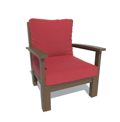 Bespoke Deep Seating: Chair Deep Seating Highwood USA Firecracker Red / Weathered Acorn 