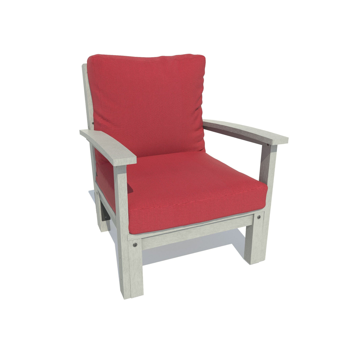 Bespoke Deep Seating: Chair Deep Seating Highwood USA Firecracker Red / Coastal Teak 