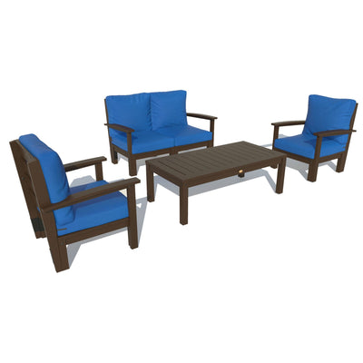 Bespoke Deep Seating: Loveseat, 2 Chair Set, and Conversation Table Deep Seating Highwood USA Cobalt Blue Weathered Acorn 