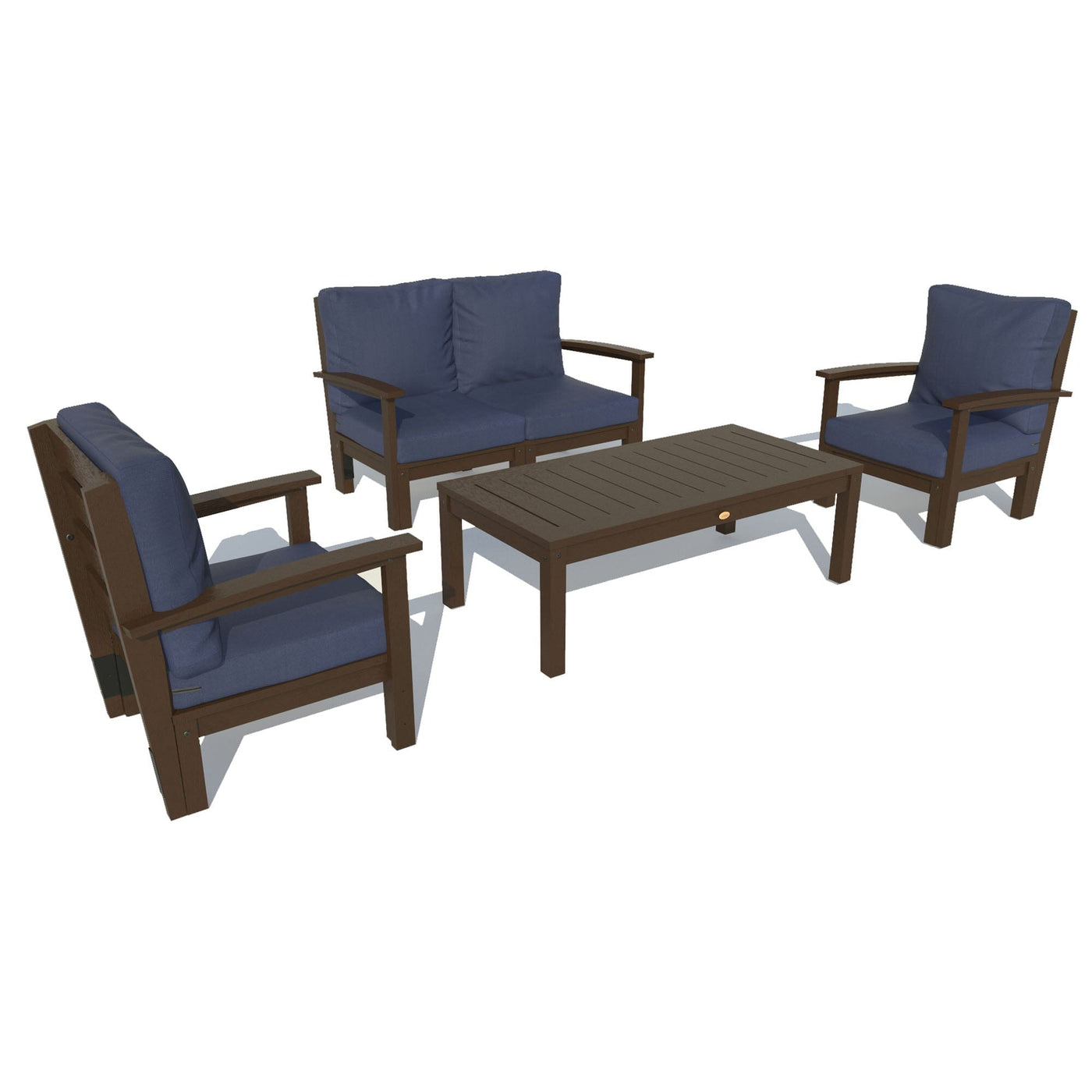 Bespoke Deep Seating: Loveseat, 2 Chair Set, and Conversation Table Deep Seating Highwood USA Navy Weathered Acorn 