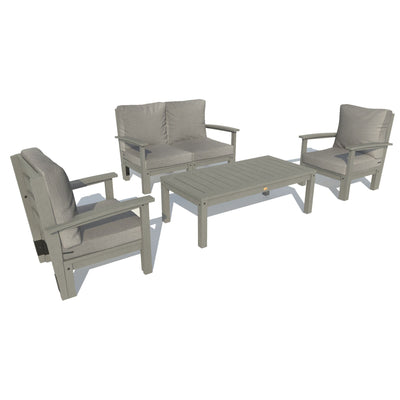 Bespoke Deep Seating: Loveseat, 2 Chair Set, and Conversation Table Deep Seating Highwood USA Stone Gray Coastal Teak 