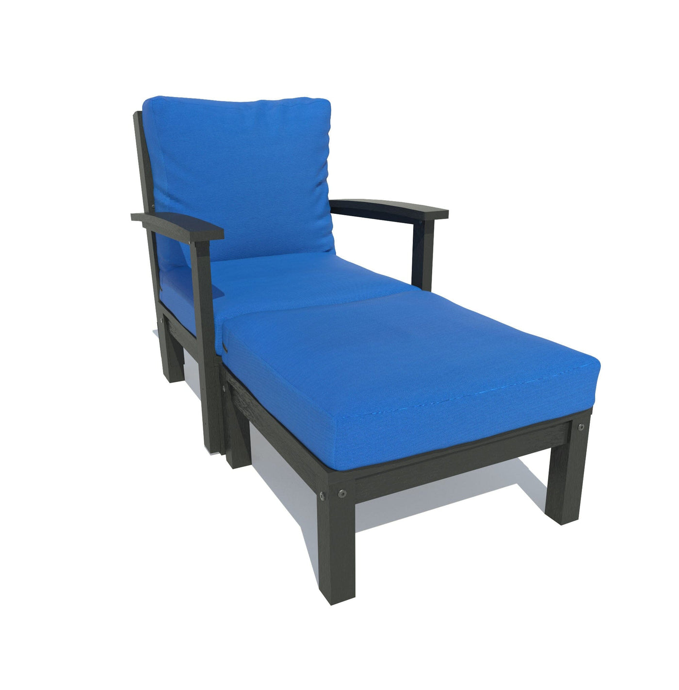 Bespoke Deep Seating: Chaise Deep Seating Highwood USA Cobalt Blue Black 