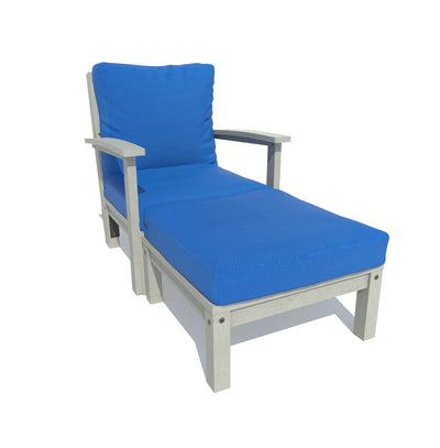 Bespoke Deep Seating: Chaise Deep Seating Highwood USA Cobalt Blue Coastal Teak 