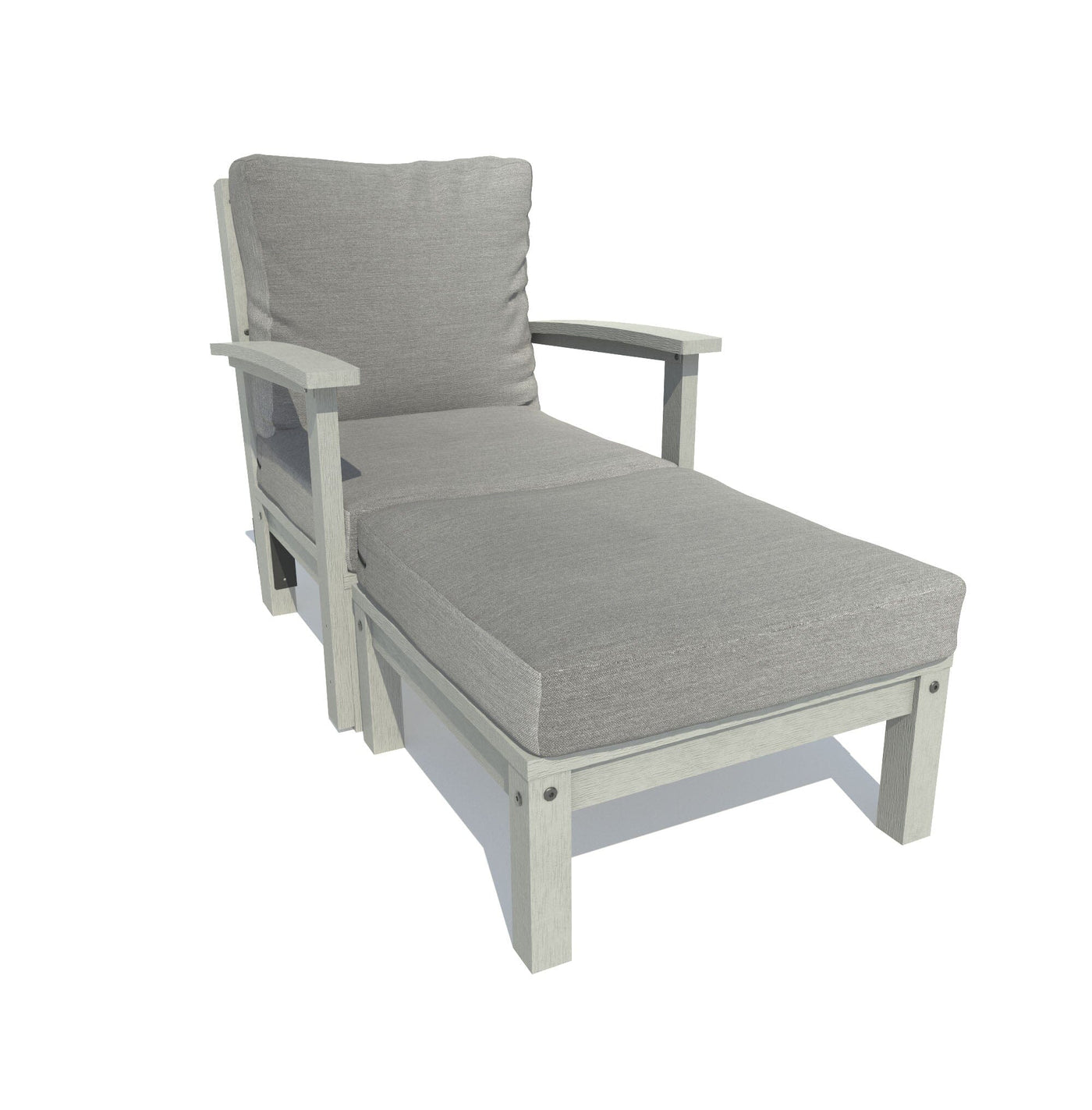 Bespoke Deep Seating: Chaise Deep Seating Highwood USA Stone Gray Coastal Teak 