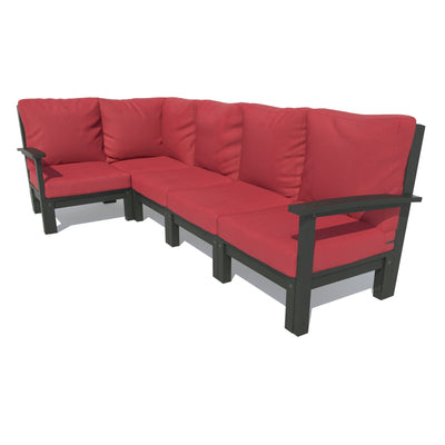 Bespoke Deep Seating: 5 Piece Sectional Set Deep Seating Highwood USA Firecracker Red Black 