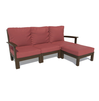 Bespoke Deep Seating: Sofa and Ottoman Deep Seating Highwood USA Firecracker Red Weathered Acorn 
