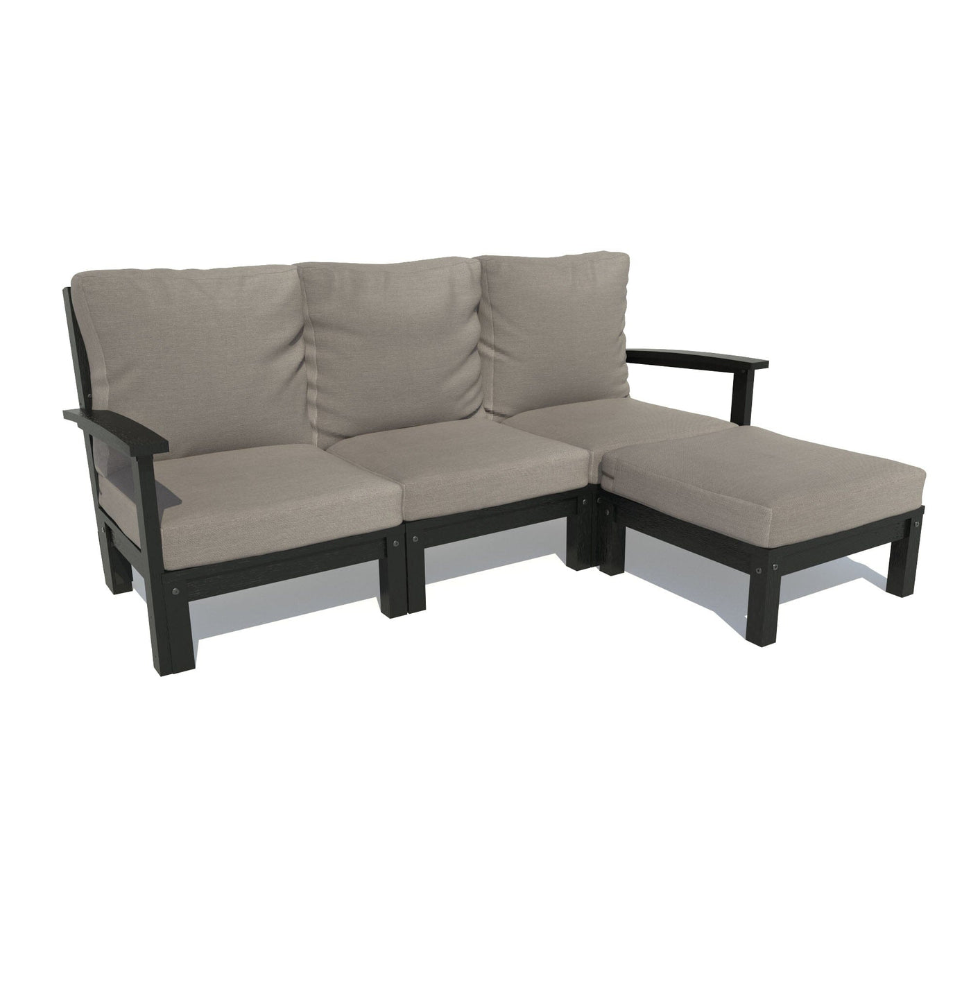 Bespoke Deep Seating: Sofa and Ottoman Deep Seating Highwood USA Stone Gray Black 