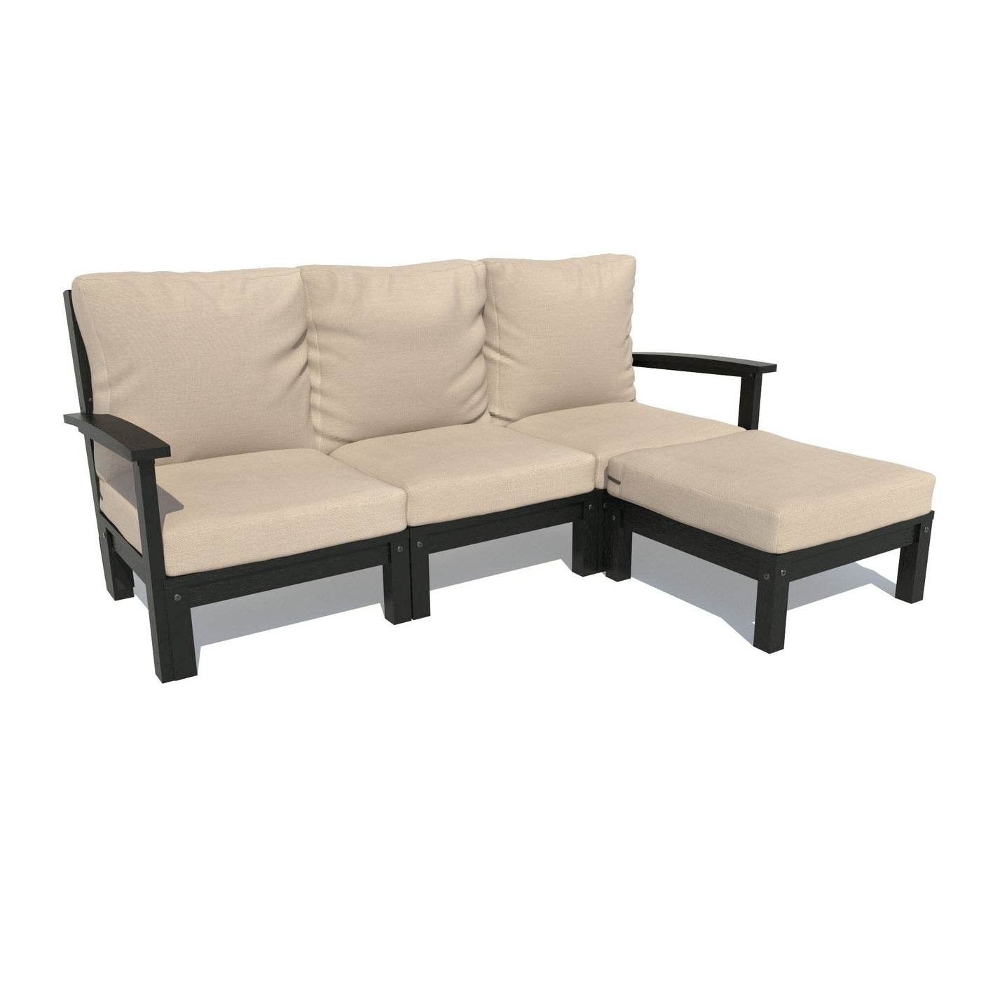 Bespoke Deep Seating: Sofa and Ottoman Deep Seating Highwood USA Driftwood Black 