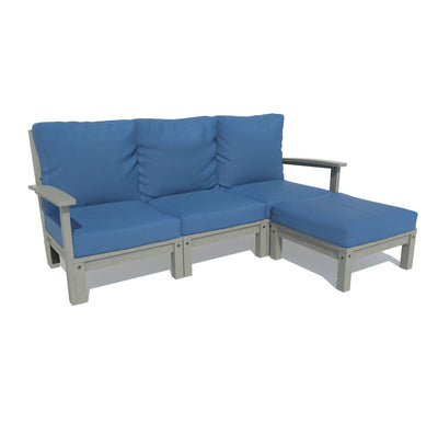 Bespoke Deep Seating: Sofa and Ottoman Deep Seating Highwood USA Cobalt Blue Coastal Teak 