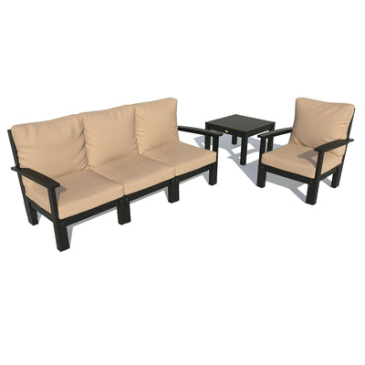Bespoke Deep Seating: Sofa, Chair, and Side Table Deep Seating Highwood USA Dune Black 