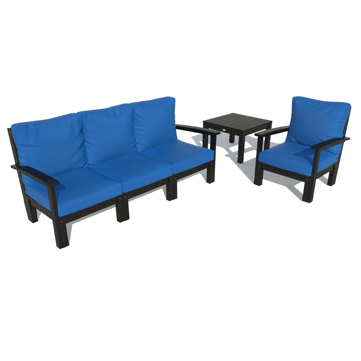 Bespoke Deep Seating: Sofa, Chair, and Side Table Deep Seating Highwood USA Cobalt Blue Black 