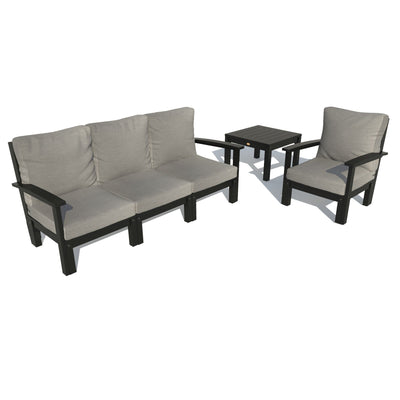 Bespoke Deep Seating: Sofa, Chair, and Side Table Deep Seating Highwood USA Stone Gray Black 