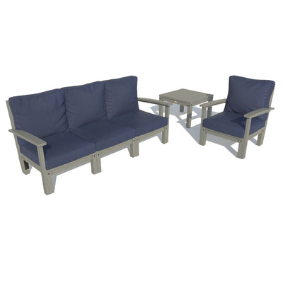 Bespoke Deep Seating: Sofa, Chair, and Side Table Deep Seating Highwood USA Navy Coastal Teak 