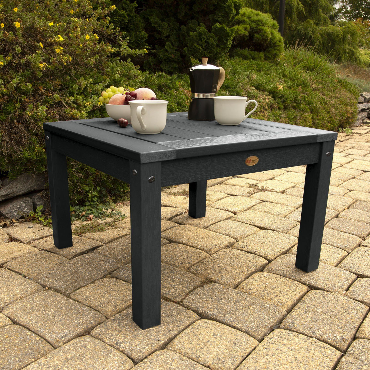 Gray square table