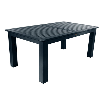 Rectangular 42in x 72in Outdoor Dining Table - Dining Height Dining Highwood USA Federal Blue 