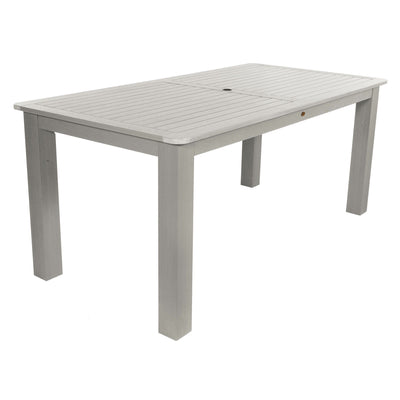 Rectangular 42in x 72in Outdoor Dining Table - Dining Height Dining Highwood USA Harbor Gray 